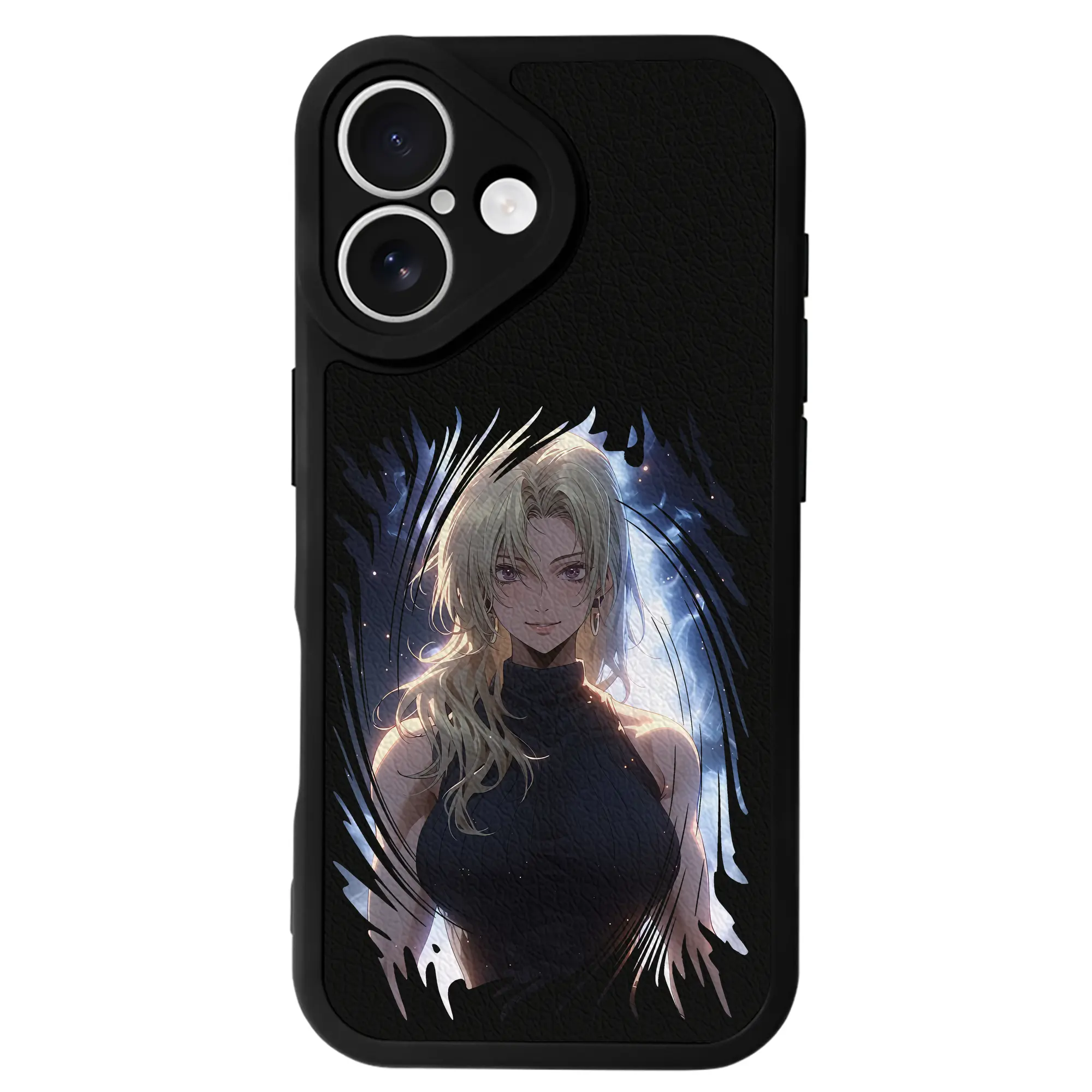 呪術廻戦 グッズ,九十九 由基 - IPhone 16シリーズ対応 ・ シリコンスマホケース ・ レザー調 ・ 高精度フィット ・ 耐衝撃 ・ ワイヤレス充電対応 ・ 精密カット